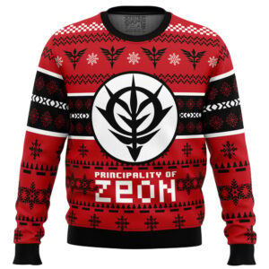 Zeon The Gundam Gifts For Family Holiday Christmas Ugly Sweater