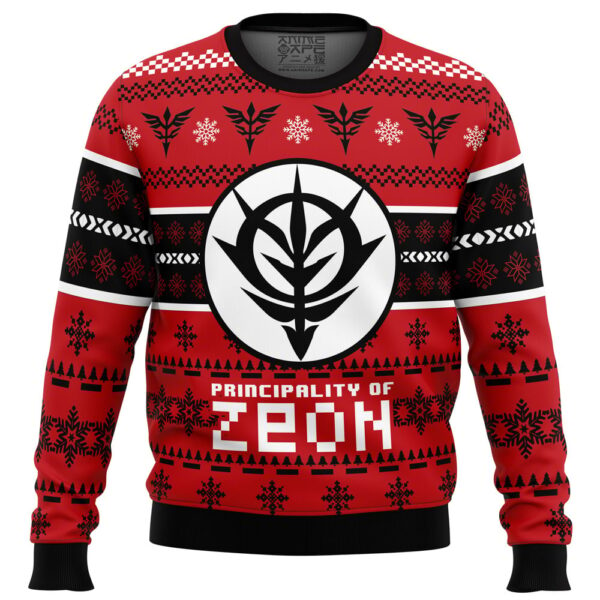 Zeon The Gundam Gifts For Family Holiday Christmas Ugly Sweater