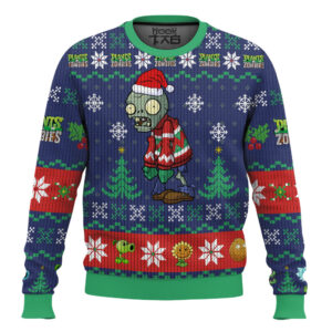 Zombie and Plants Best Holiday Christmas Ugly Sweater Gifts For Family