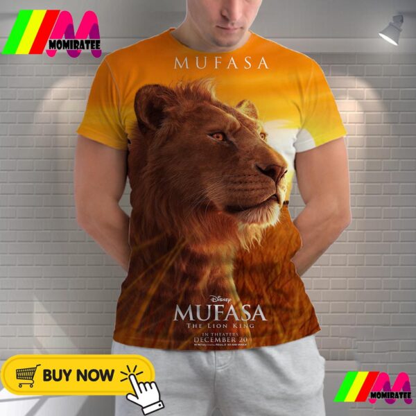 Aaron Pierre As Mufasa In Mufasa The Lion King Of Disney Release December 20th 2024 All Over Print Shirt