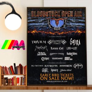 Bloodstock Festival 2025 Line Up By The Fans For The Fans At Catton Park Derbyshire 7-10 August 2025 Wall Decorations Poster Canvas