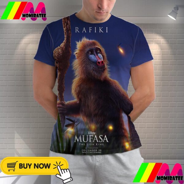 Kagiso Lediga As Rafiki In Mufasa The Lion King Of Disney Release December 20th 2024 All Over Print Shirt