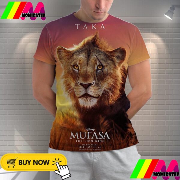 Kelvin Harrison Jr As Taka In Mufasa The Lion King Of Disney Release December 20th 2024 All Over Print Shirt