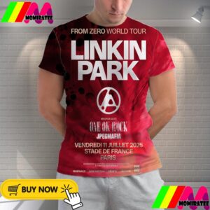 Linkin Park From Zero World Tour 2025 At Stade De France Paris Start On July 11st 2025 All Over Print Shirt