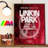 Linkin Park From Zero World Tour 2025 Shows In The Mexico Start On January 31st 2025 Wall Decorations Poster Canvas