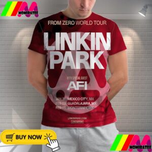 Linkin Park From Zero World Tour 2025 With Special Guests AFI Show In Mexico Start On January 31st 2025 All Over Print Shirt