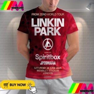 Linkin Park From Zero World Tour 2025 With Special Guests Spiritbox Jpegmafia At Wembley Stadium London Start On June 28th 2025 All Over Print Shirt