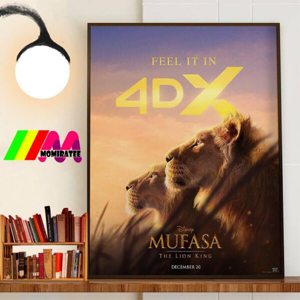 Mufasa The Lion King Of Disney Official 4DX Poster Release December 20th 2024 Wall Decorations Poster Canvas