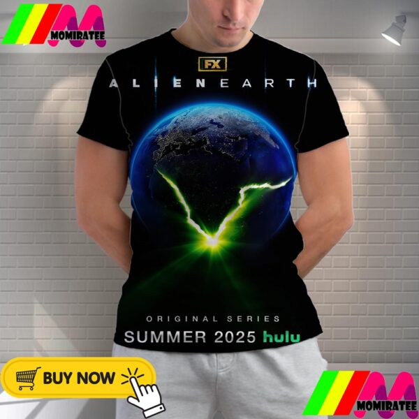 Official Poster Alien Earth Of FX Original Series Release Summer 2025 On Hulu All Over Print Shirt