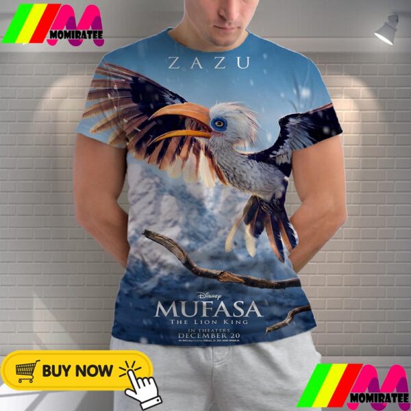 Preston Nyman As Zazu In Mufasa The Lion King Of Disney Release December 20th 2024 All Over Print Shirt